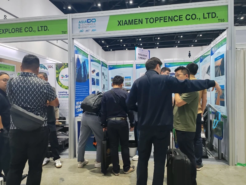 ASIA SUSTAINABLE ENERGY WEEK 2025 TOPFENCEブース全景（ブースT55）