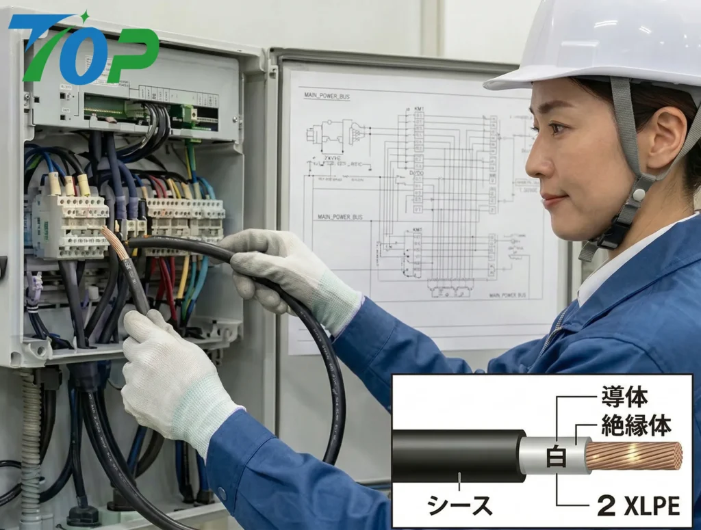 1500V DC 太陽光発電用ケーブル 軟銅線導体 施工性向上