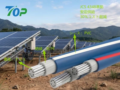 600V AL-CVT電力ケーブル、JCS 4348準拠の高品質アルミ導体で安定供給とコスト削減