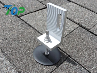 アスファルトシングル屋根用ソーラー架台|平板金具+レールタイプ アスファルトシングル屋根用ソーラー架台 30-40mmモジュール対応