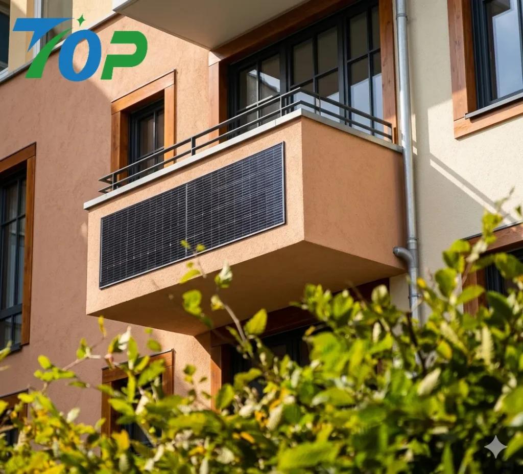 家庭用ソーラーシステムに最適なバルコニー用ソーラーパネル架台、ポータブル電源や小型インバーターと組み合わせ可能