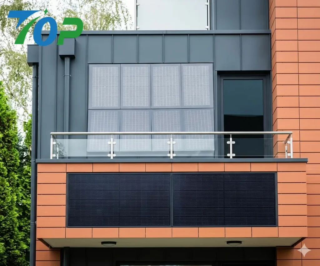 低風圧設計のバルコニー用ソーラー架台、0度フラット設置で高層マンションでも安全に設置可能なソーラーパネル架台