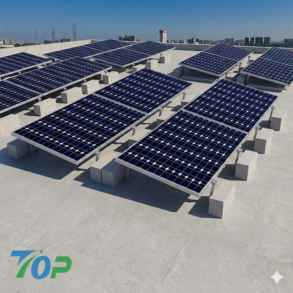 陸屋根用自重式太陽光架台システム