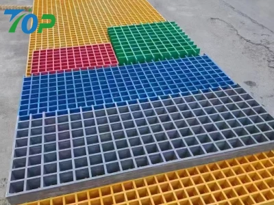 耐食・軽量・絶縁性能を備えたFRPグレーチング製品外観