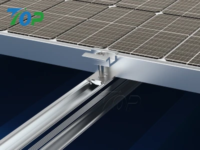 金属屋根用ソーラーパネル架台|L型金具+Bシリーズレール|高耐久・簡単施工・産業用対応 30〜40mm厚パネルに対応、縦置き・横置き可能なL型金具+Bシリーズレール架台