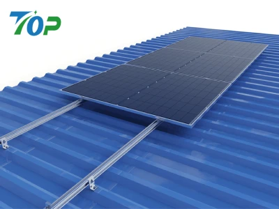L型金具＋Bシリーズレール架台の金属屋根用太陽光パネル設置システム