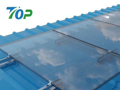 金属屋根用太陽光架台 ミニレールタイプ(Mini Rail) 金属屋根用ミニレール式太陽光架台の施工スピード向上、長尺レール不要で施工時間短縮