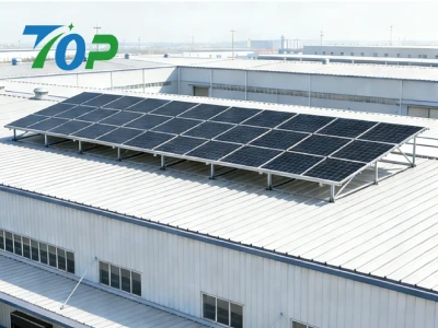 高架傾斜アルミ金属屋根架台（耐風60m/s）