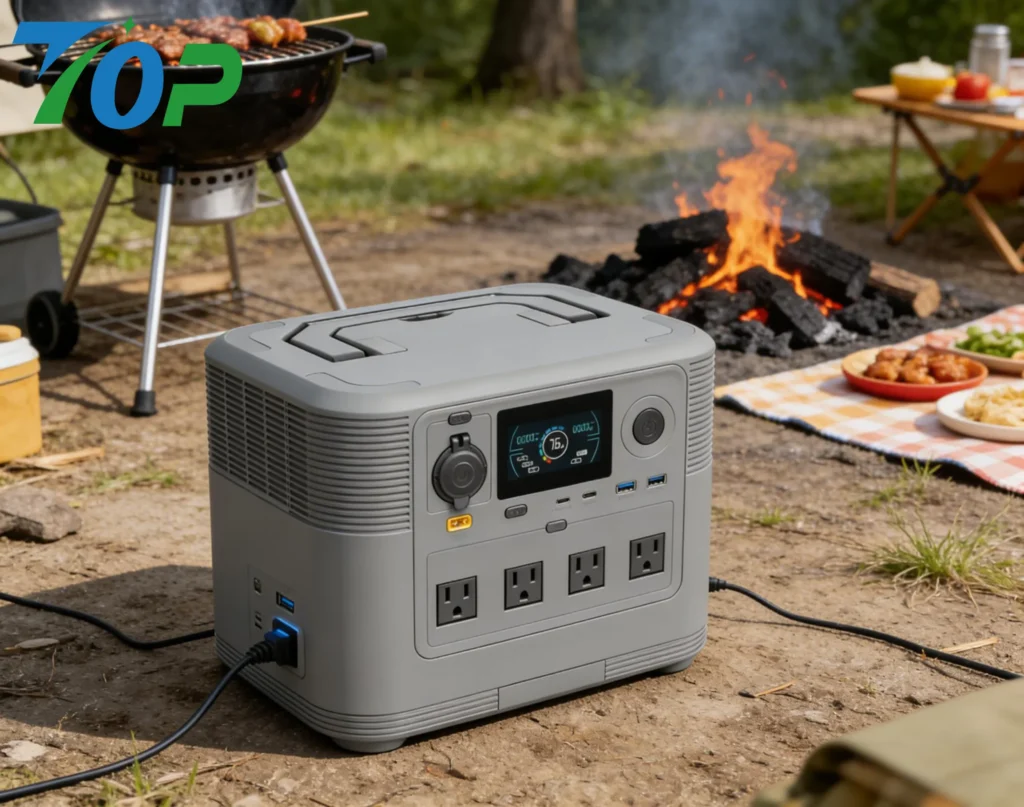 ポータブル電源 600W ソーラー充電対応 - ハンドル付きで持ち運びやすくアウトドアに最適