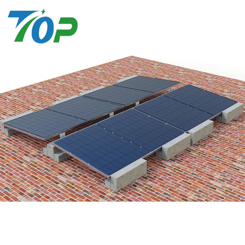 防水層を傷つけない陸屋根用自重式太陽光架台システム｜アンカー不要・高耐風設計