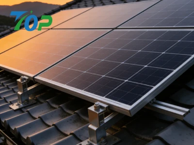 瓦屋根用フック＋レール架台システム｜住宅用太陽光パネル施工簡単