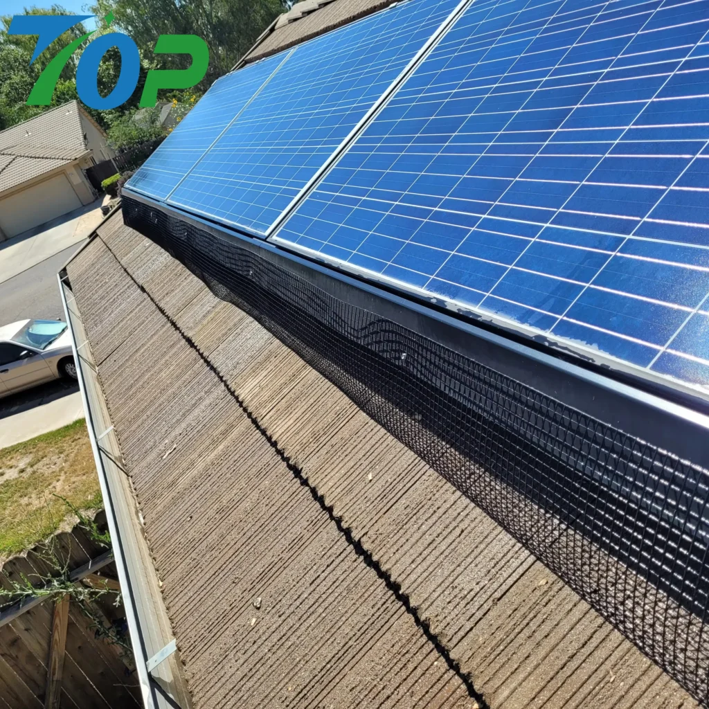 太陽光パネル防鳥ネット 98％高透過率 発電効率維持