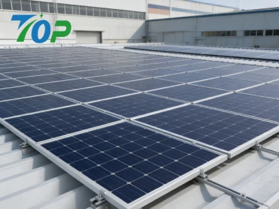 ハゼ式金属屋根用ソーラー架台|ハゼクランプ+H型レール 施工効率を高めるH型レール構造のハゼ式金属屋根用太陽光架台