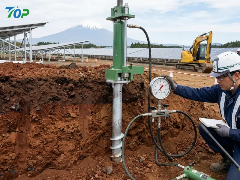 Ground screw pull-out resistance testing in Kanto loam soil for solar foundation design