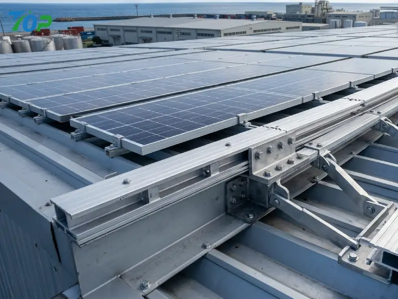 Engineered rooftop edge-zone reinforcement with additional solar clamps for uplift resistance